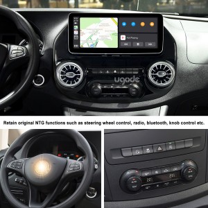 Mercedes Benz Vito Androidi ekraanikuva Apple Carplay versiooniuuendus