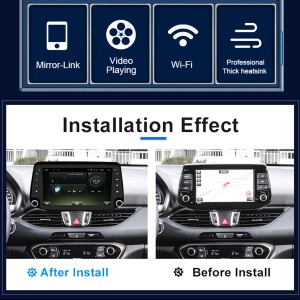 Stereofoniczny odtwarzacz multimedialny GPS Hyundai I30 z systemem Android