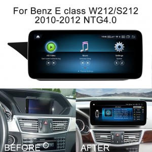 Mercedes Benz W212 W207 Android экран аўтарадыё GPS навігацыйная сістэма