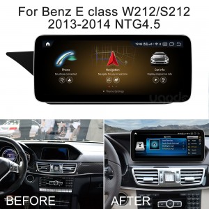 Mercedes Benz W212 W207 Android Screen Autoradio GPS-navigointijärjestelmä