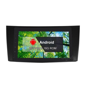 بينز E-W211 Android GPS اسٽيريو ملٽي ميڊيا پليئر