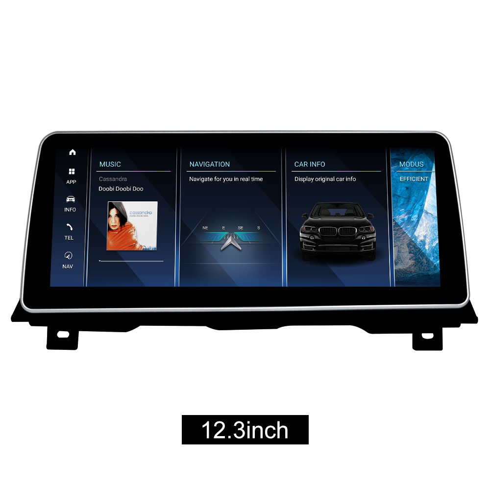 BMW F10 F07 Android Screen Apple CarPlay GPS Navigation System Featured duab