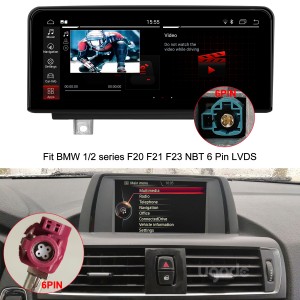 BMW F20 Android Ekrananstataŭaĵo Apple CarPlay Multimedia Player