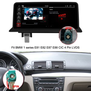 BMW E87 Android Ekrananstataŭaĵo Apple CarPlay Multimedia Player