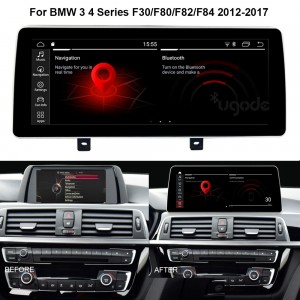 BMW F30 Android-näytön vaihto Apple CarPlay Multimedia Player