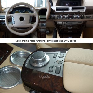 BMW E65 E66 ஆண்ட்ராய்டு திரை மாற்று Apple CarPlay மல்டிமீடியா பிளேயர்