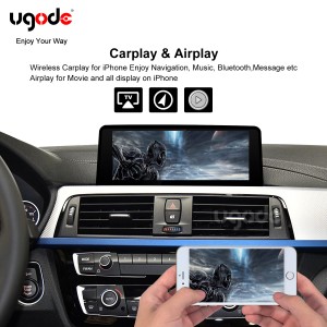 BMW wireless wired carplay interface box android auto Airplay autolink Youtube video para sa orihinal nga screen nga suporta sa likod nga camera EQ set