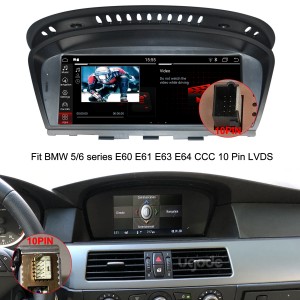 Per BMW E60 Sostituzione di u screnu Android Apple CarPlay Multimedia Player