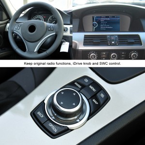Domin BMW E60 Android Screen Maye gurbin Apple CarPlay Multimedia Player