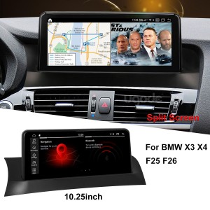 BMW X3 F25 Android Ekrano Ĝisdatigu Stereo CarPlay Plurmedia Ludilo