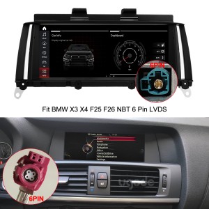 Za BMW X3 F25 X4 F26 Nadgradnja zaslona Android Stereo CarPlay Multimedia Player