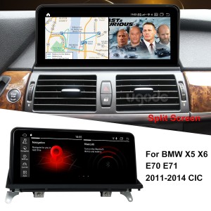 BMW E70 Android Ekrananstataŭaĵo Apple CarPlay Multimedia Player