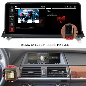 BMW E70 Amnewid Sgrin Android Apple CarPlay Chwaraewr Amlgyfrwng