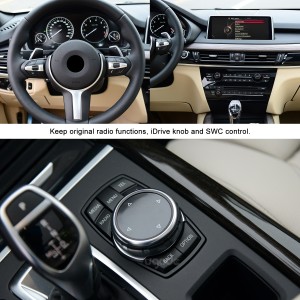 ʻO BMW F15 F16 ʻO ka Android Screen Apple CarPlay Car Audio Multimedia Player
