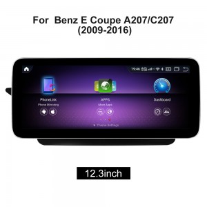 मर्सिडीज बेंझ W212 W207 Android स्क्रीन ऑटोरेडिओ GPS नेव्हिगेशन सिस्टम