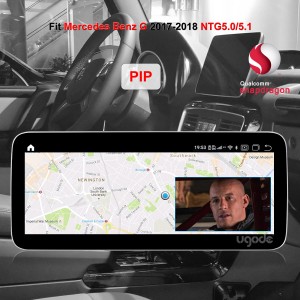 Mercedes Benz G osztályú Android képernyőfrissítés Apple Carplay