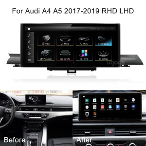 AUDI A4 A5 2017-2019 gam akporo Ngosipụta Autoradio CarPlay