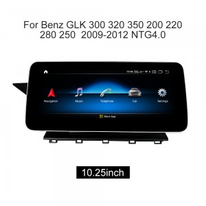 การอัพเกรดการแสดงผลหน้าจอ Android ของ Mercedes Benz GLK Apple Carplay