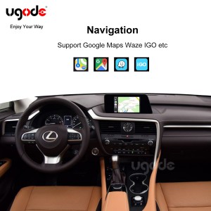 Lexus isina waya wired carplay interface bhokisi Android auto Airplay autolink HDMI Youtube vhidhiyo yepakutanga skrini inotsigira kumashure kamera EQ set.