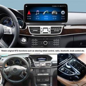 Mercedes Benz W212 W207 Android Ekrano Autoradio GPS Navigado Sistemo
