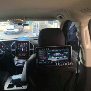 Gukoraho Mugaragaza Android Imodoka Headrest Universal Rear Seat Imyidagaduro Sisitemu Multimedia Player