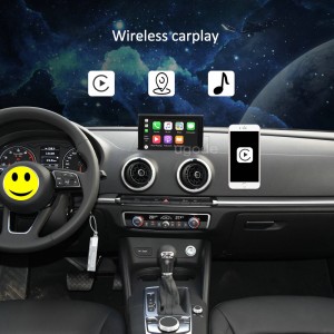Audi kabellos, kabelgebunden, Carplay-Schnittstellenbox, Android Auto, Airplay, Autolink, HDMI, Youtube-Video für Original-Bildschirm, Unterstützung für Rückfahrkamera, EQ-Set