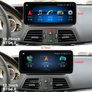 Mercedes Benz W212 W207 ຈໍ Android Autoradio GPS ລະບົບນໍາທາງ