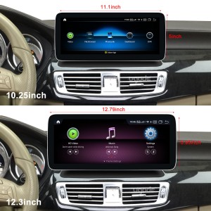 Mercedes Benz CLS W218 ຈໍສະແດງຜົນ Android ອັບເກຣດ Apple Carplay