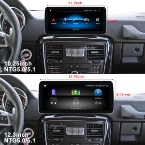 Mercedes Benz G-Klasse Android-Bildschirmanzeige-Upgrade Apple Carplay
