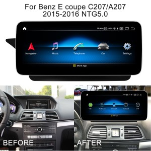 Mercedes Benz W212 W207 Android экран аўтарадыё GPS навігацыйная сістэма