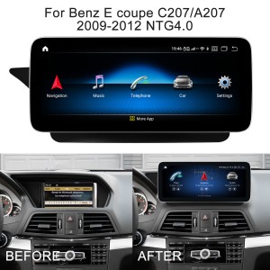 Mercedes Benz W212 W207 Android Ekrano Autoradio GPS Navigado Sistemo