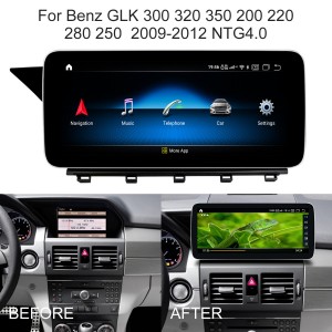 מרצדס בנץ GLK תצוגת מסך אנדרואיד שדרוג Apple Carplay