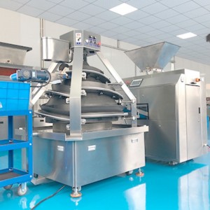 Тестоделител и кръгъл уред за промишлено производство на хляб