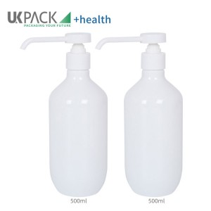 Botella de bomba de loción pulverizadora 500ML para desinfectante de manos Herramienta de limpieza de jabón UKH08