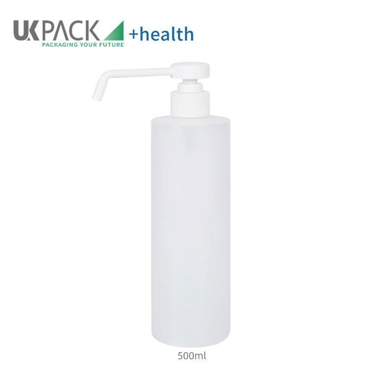 Ampolles d'esprai d'alcohol de mà HDPE de 500 ml Eines de neteja d'esterilització Hospital a l'engròs UKH12