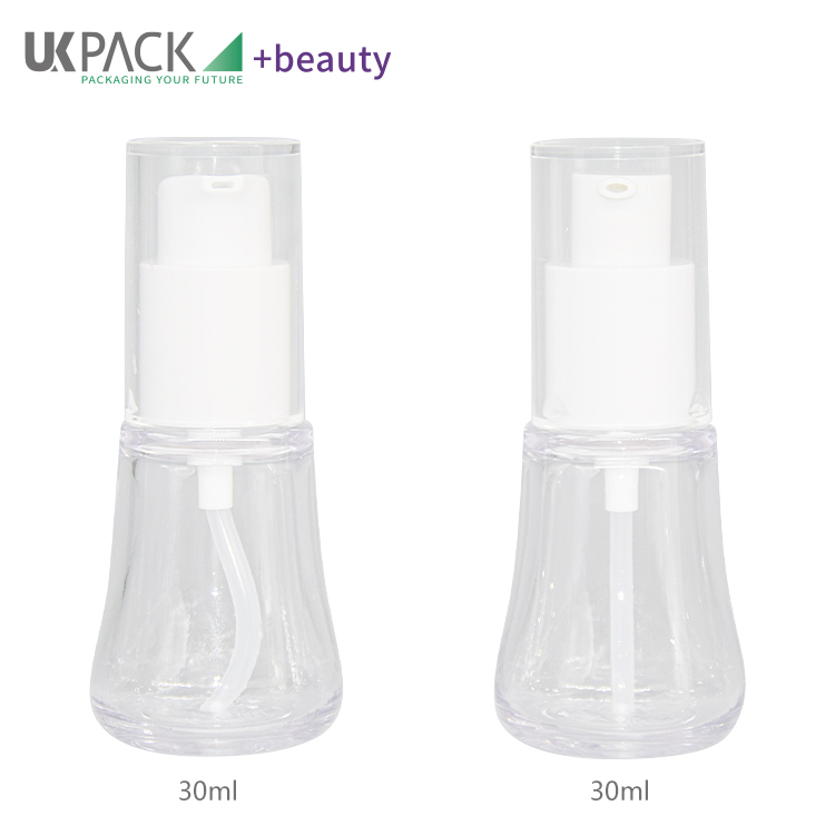 Botol losyen PETG 30ml pembungkusan kecil untuk kosmetik percubaan minyak pati UKL20