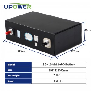 3.2V 166ah 163Ah 200Ah Lifepo4 Baturi Prismatic Rechargeable Cell Pack Don Solar Energy Storage Electric abin hawa RV Forklift