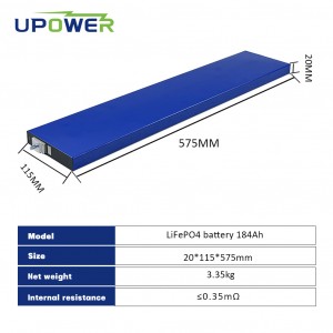 Batería de hoja Svolt 184Ah LiFePO4 batería ultrafina ultrafina batería de almacenamiento de energía Solar de 3,2 V celdas prismáticas de iones de litio