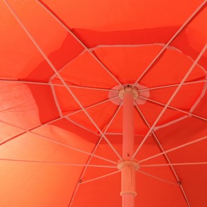 Korkealaatuinen mainonta Räätälöity painettu anti-UV Outdoor Sun Beach Umbrella valmistaja Kiinassa