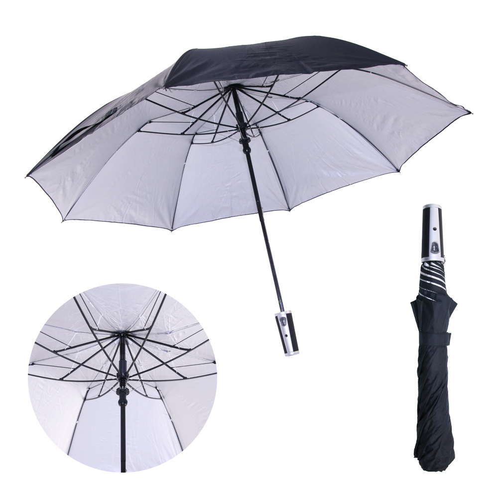 Tukkumyynti halpa automaattinen avoin kampanja isokokoinen 2 kokoontaitettava sateenvarjo logoprinteillä Suositeltu kuva