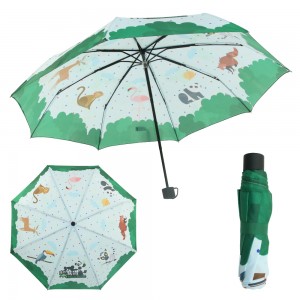 프로모션 저렴한 가격 21inch 로고 인쇄 수동 오픈 3 배 맞춤 우산 제조 업체 중국