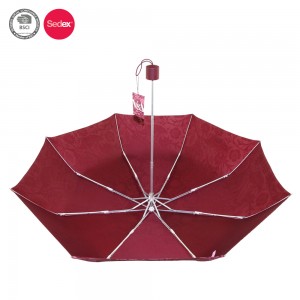 ការផ្សព្វផ្សាយតម្លៃថោក 21inch logo print manual open 3fold custom umbrella produce China