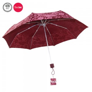 სარეკლამო იაფი ფასი 21 დიუმიანი ლოგოს ბეჭდვის სახელმძღვანელო ღია 3-ჯერადი საბაჟო ქოლგის მწარმოებელი ჩინეთში