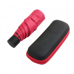 Mga Regalo sa Pang-promosyon Mabulukon nga mga Babaye Portable Travel 5 Folding Mini Pocket Capsule Umbrella