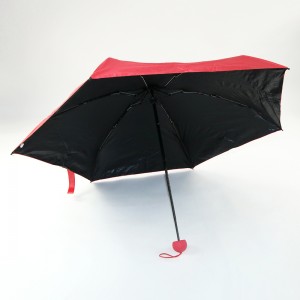 Bronntanais Chur Chun Cinn Mná Colorful Taisteal Inaistrithe 5 Fillte Mini Pocket Capsule Umbrella