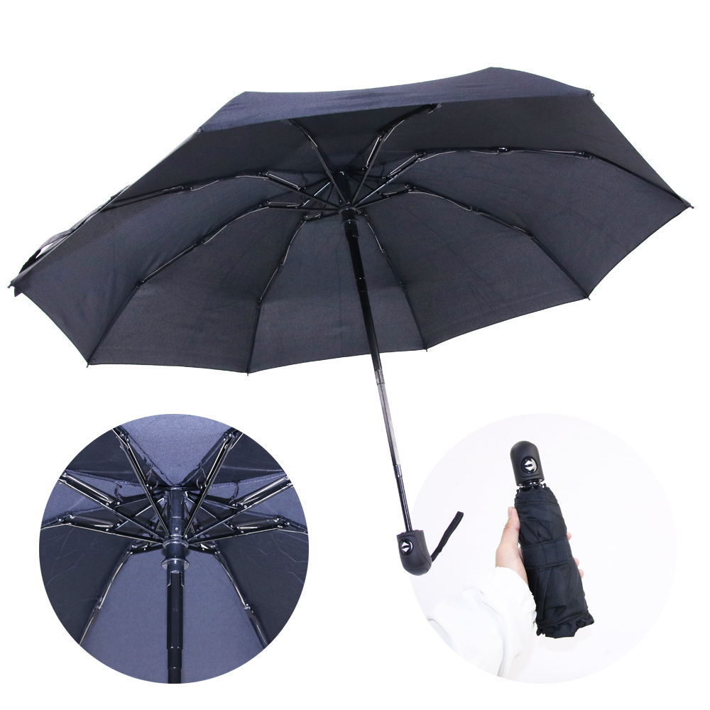 Нов дизајн Hot Sell Автоматско отворање и затворање на мини џеб Печатење на прилагодено лого со 5 преклопен чадор од Кина Избрана слика