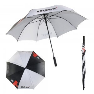 승진 주문 방풍 고품질 자동 열려있는 EVA는 로고 인쇄를 가진 큰 크기 골프 우산을 취급합니다