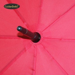 Olcsó reklám nagy méretű dupla bordás kézi nyitott golf esernyő logónyomtatással