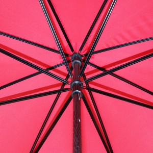 Дешева рекламна ручна відкрита парасолька для гольфу великого розміру з подвійними ребрами та логотипом
