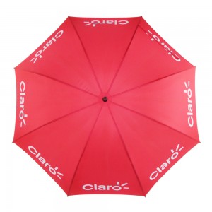 Дешева рекламна ручна відкрита парасолька для гольфу великого розміру з подвійними ребрами та логотипом